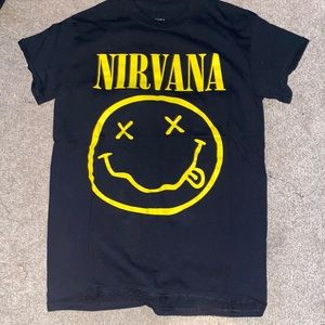 Nirvana and AC/DC Back in black T-Shirts. Size S